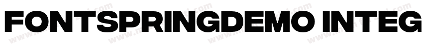 FONTSPRINGDEMO IntegralCFExtraBoldI字体转换
